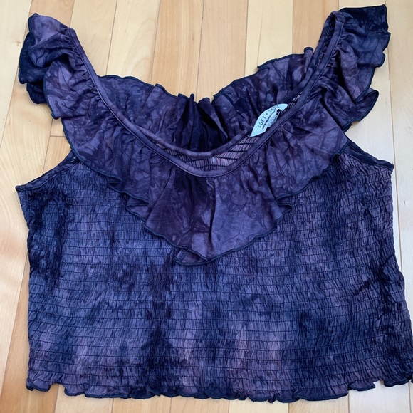 🦋✨ 2/15$ TOPS ✨🦋 american eagle Tie dye crop top - Picture 4 of 5